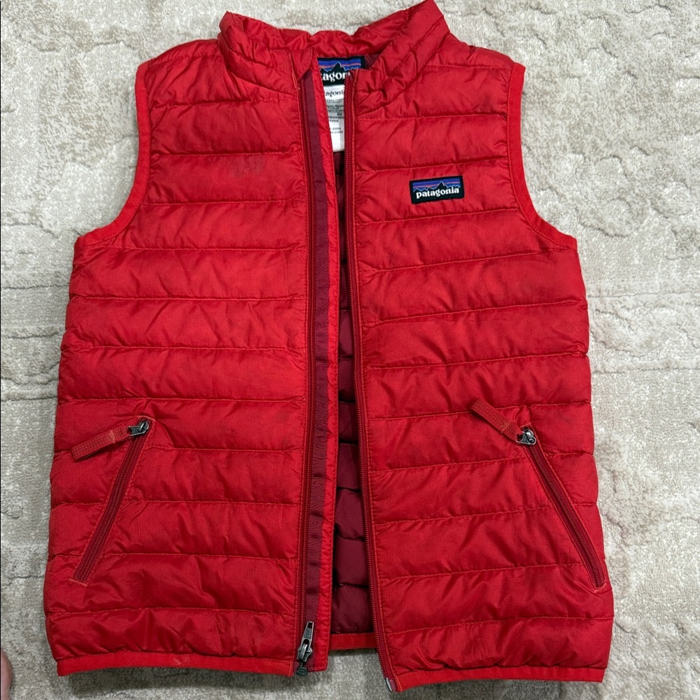 Patagonia Bright Red Puffer Vest